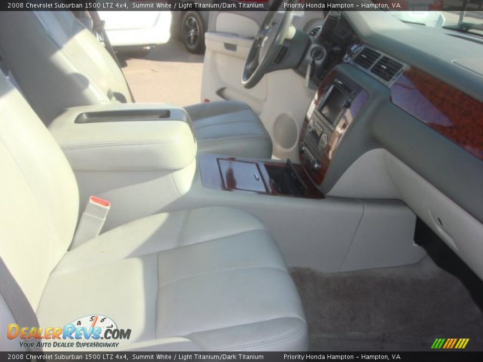 2008 Chevrolet Suburban 1500 LTZ 4x4 Summit White / Light Titanium/Dark Titanium Photo #20