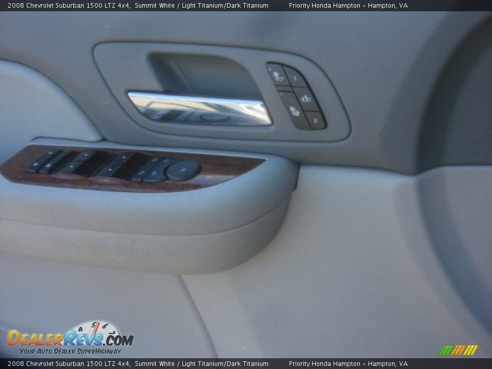 2008 Chevrolet Suburban 1500 LTZ 4x4 Summit White / Light Titanium/Dark Titanium Photo #22