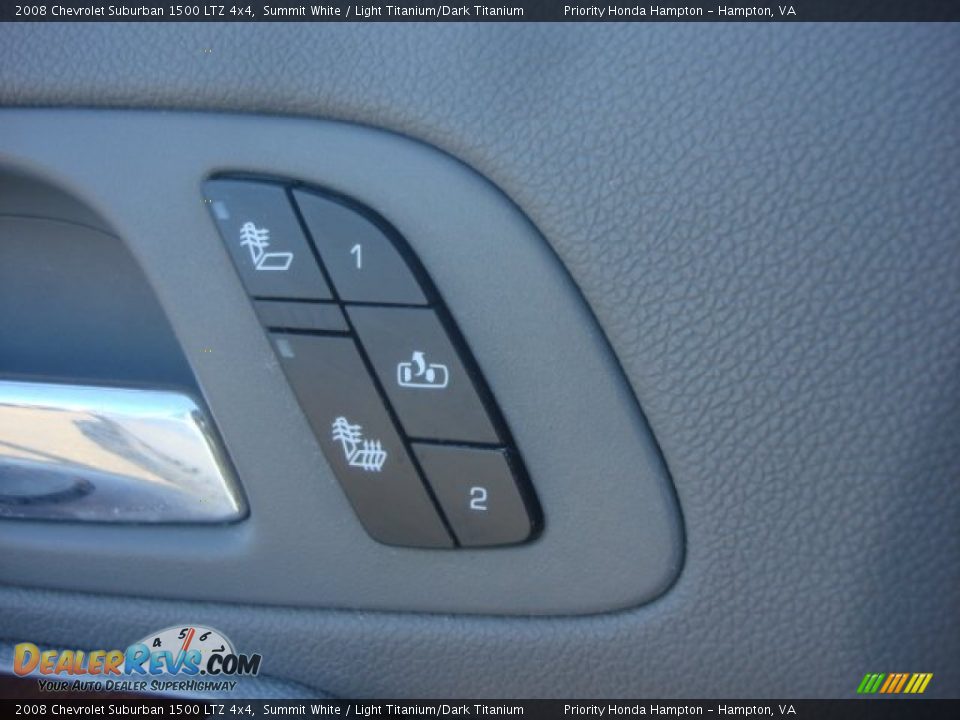 2008 Chevrolet Suburban 1500 LTZ 4x4 Summit White / Light Titanium/Dark Titanium Photo #23