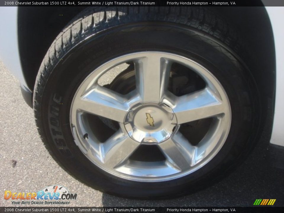 2008 Chevrolet Suburban 1500 LTZ 4x4 Summit White / Light Titanium/Dark Titanium Photo #30