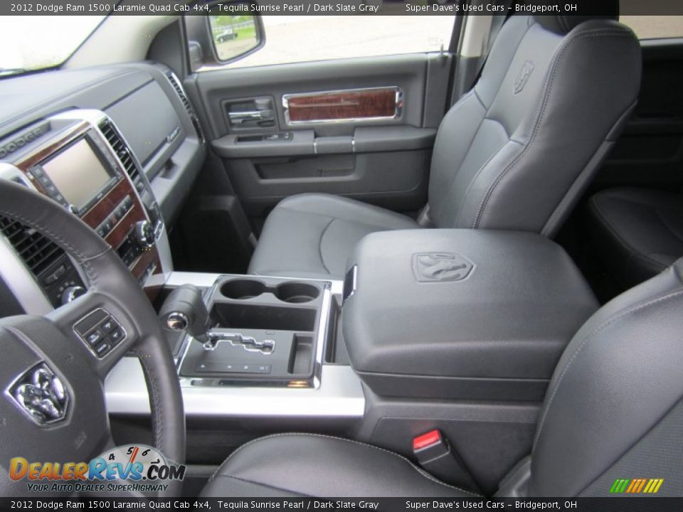 2012 Dodge Ram 1500 Laramie Quad Cab 4x4 Tequila Sunrise Pearl / Dark Slate Gray Photo #19