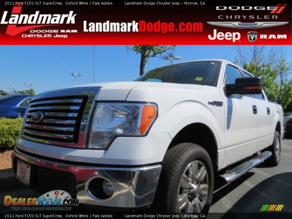 2011 Ford F150 XLT SuperCrew Oxford White / Pale Adobe Photo #1