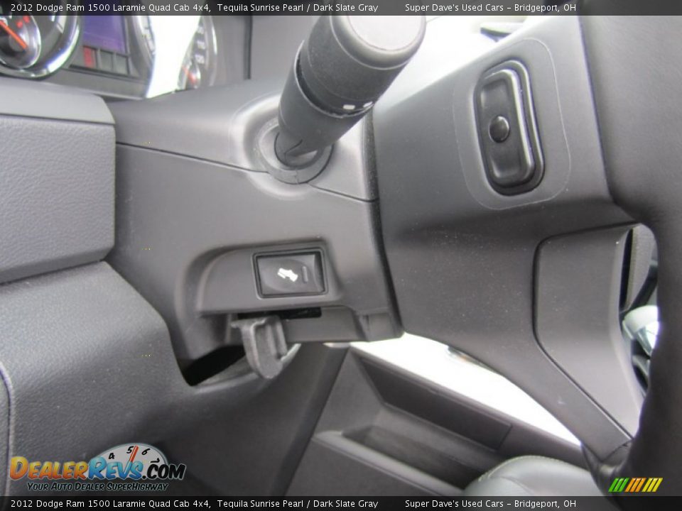 2012 Dodge Ram 1500 Laramie Quad Cab 4x4 Tequila Sunrise Pearl / Dark Slate Gray Photo #25