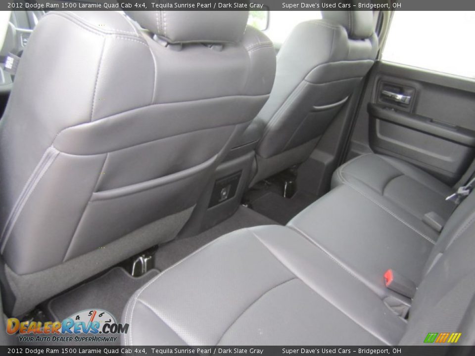 2012 Dodge Ram 1500 Laramie Quad Cab 4x4 Tequila Sunrise Pearl / Dark Slate Gray Photo #27