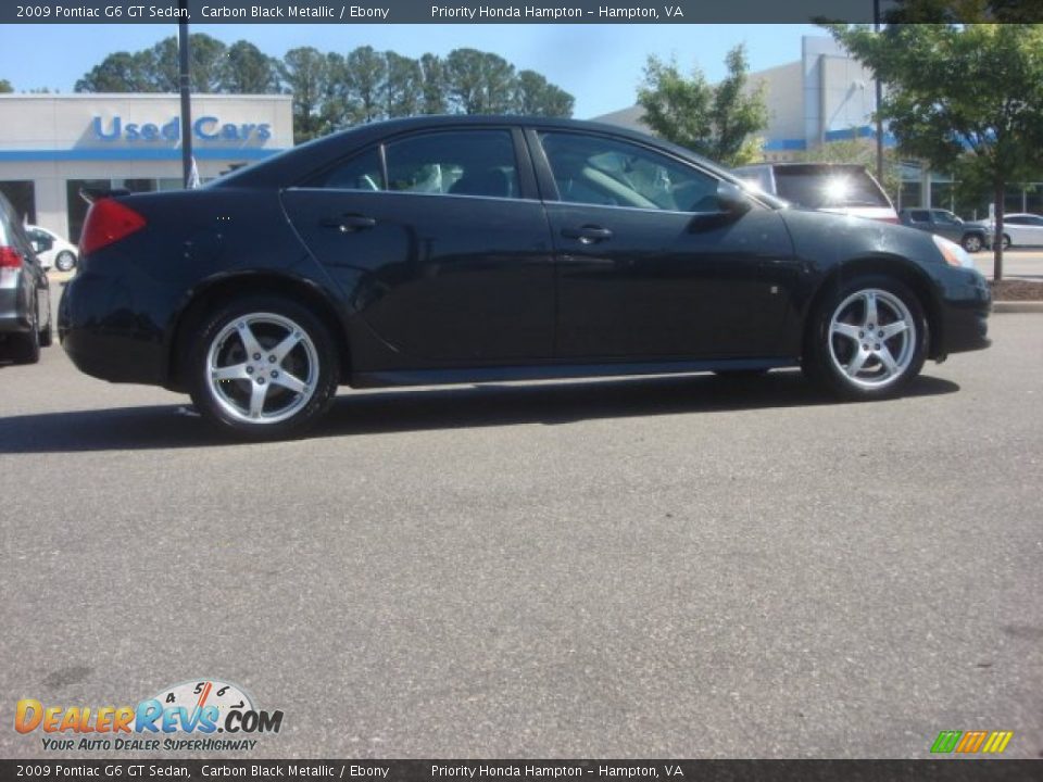 2009 Pontiac G6 GT Sedan Carbon Black Metallic / Ebony Photo #5