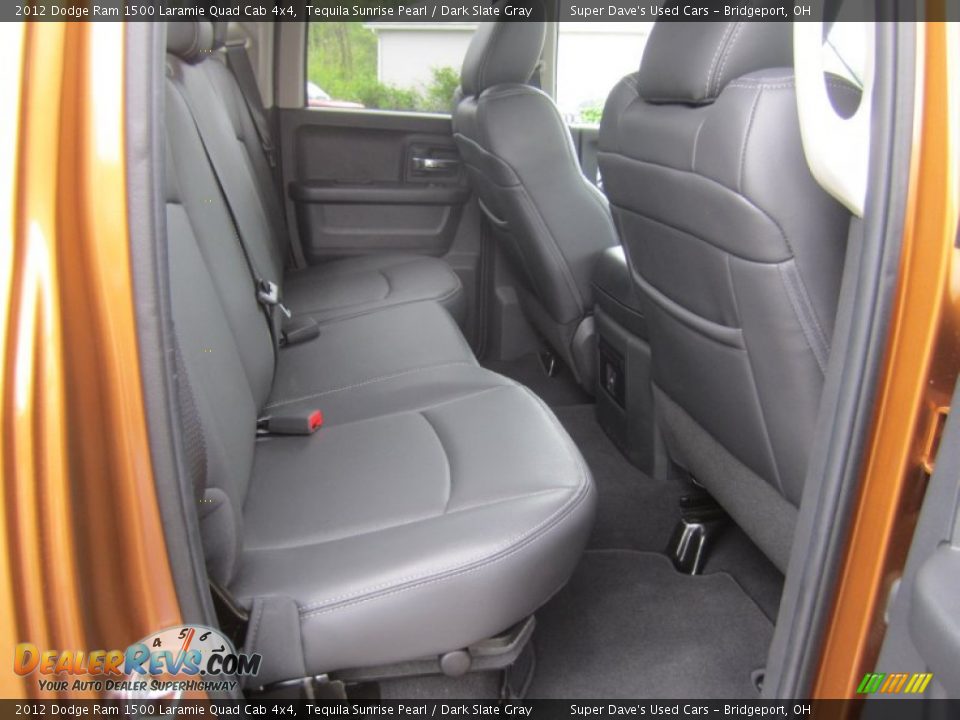 2012 Dodge Ram 1500 Laramie Quad Cab 4x4 Tequila Sunrise Pearl / Dark Slate Gray Photo #29