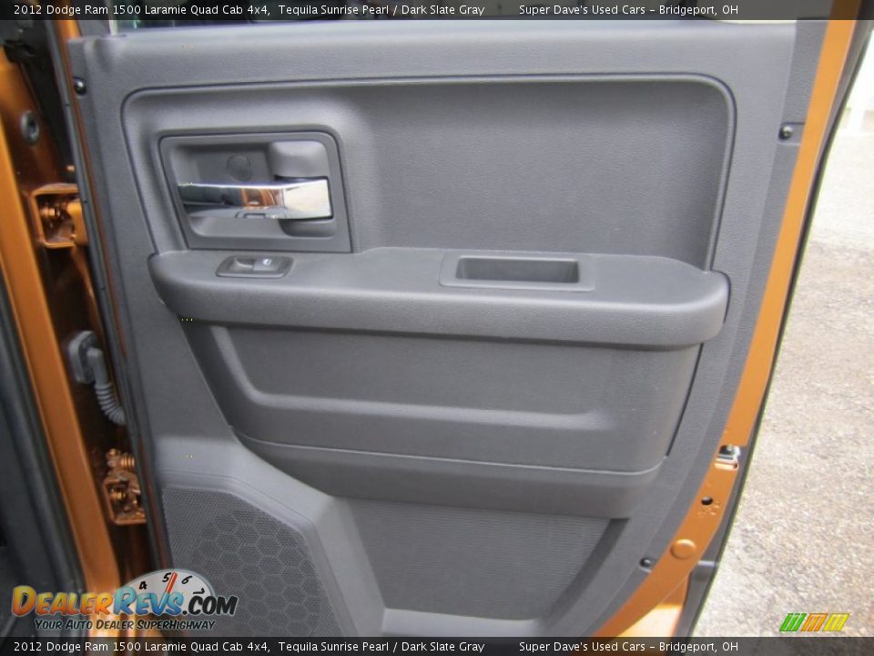 2012 Dodge Ram 1500 Laramie Quad Cab 4x4 Tequila Sunrise Pearl / Dark Slate Gray Photo #31
