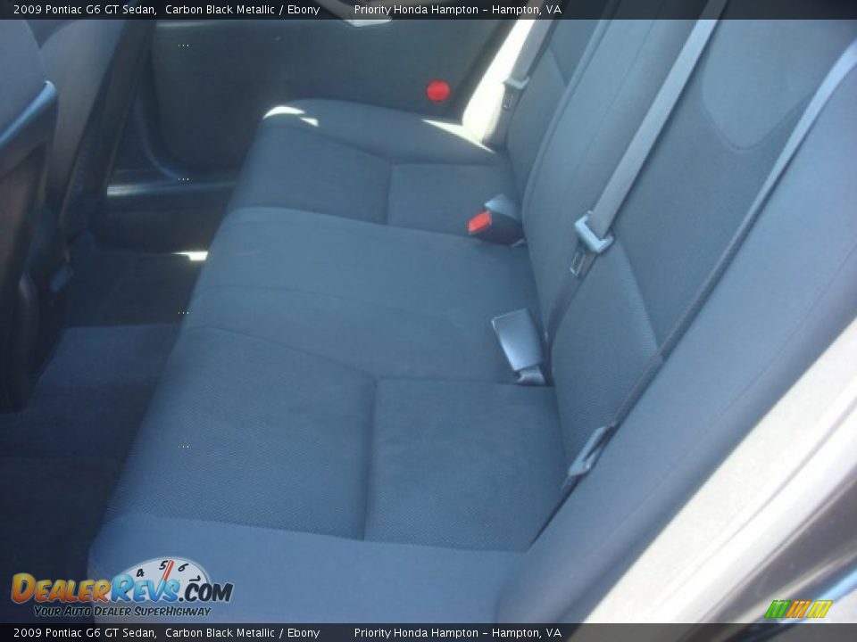 2009 Pontiac G6 GT Sedan Carbon Black Metallic / Ebony Photo #9