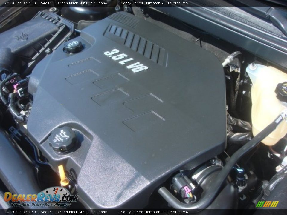 2009 Pontiac G6 GT Sedan Carbon Black Metallic / Ebony Photo #20