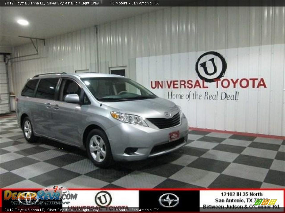 2012 Toyota Sienna LE Silver Sky Metallic / Light Gray Photo #1