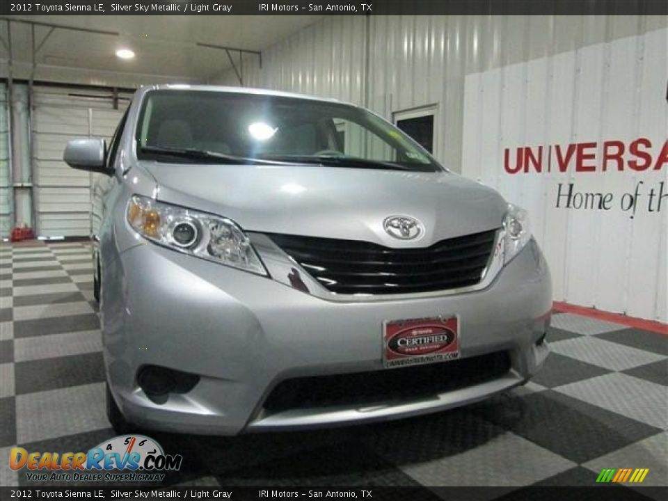 2012 Toyota Sienna LE Silver Sky Metallic / Light Gray Photo #2