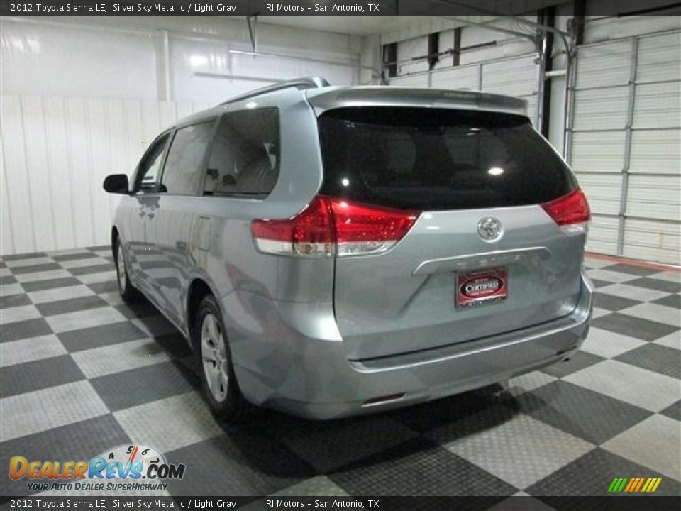 2012 Toyota Sienna LE Silver Sky Metallic / Light Gray Photo #5