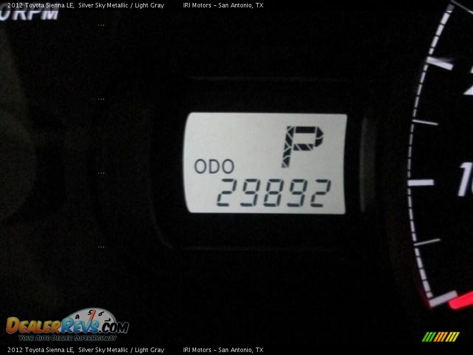 2012 Toyota Sienna LE Silver Sky Metallic / Light Gray Photo #12