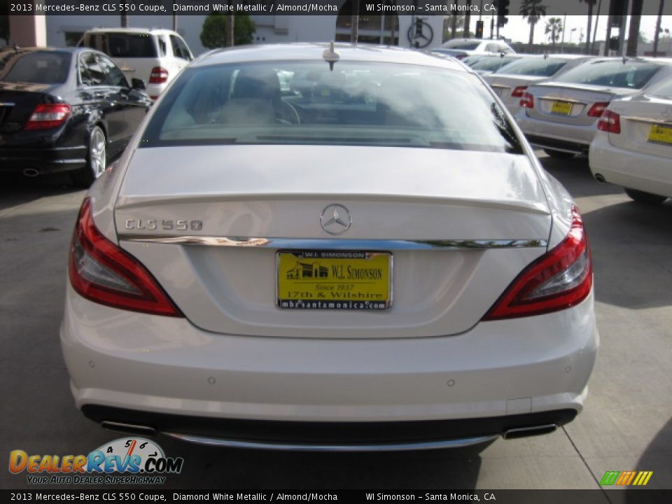 2013 Mercedes-Benz CLS 550 Coupe Diamond White Metallic / Almond/Mocha Photo #2
