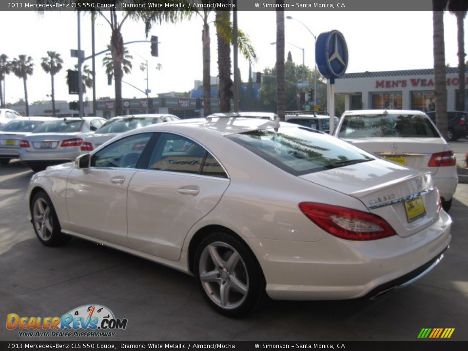 2013 Mercedes-Benz CLS 550 Coupe Diamond White Metallic / Almond/Mocha Photo #3