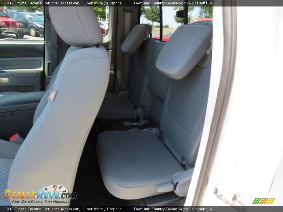 2012 Toyota Tacoma Prerunner Access cab Super White / Graphite Photo #7