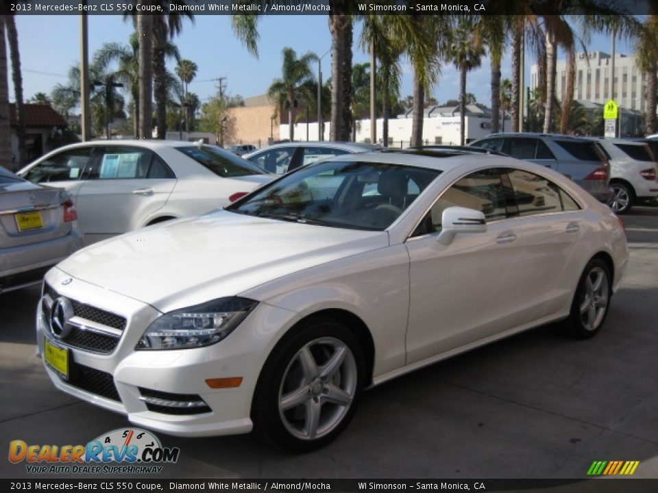 2013 Mercedes-Benz CLS 550 Coupe Diamond White Metallic / Almond/Mocha Photo #4
