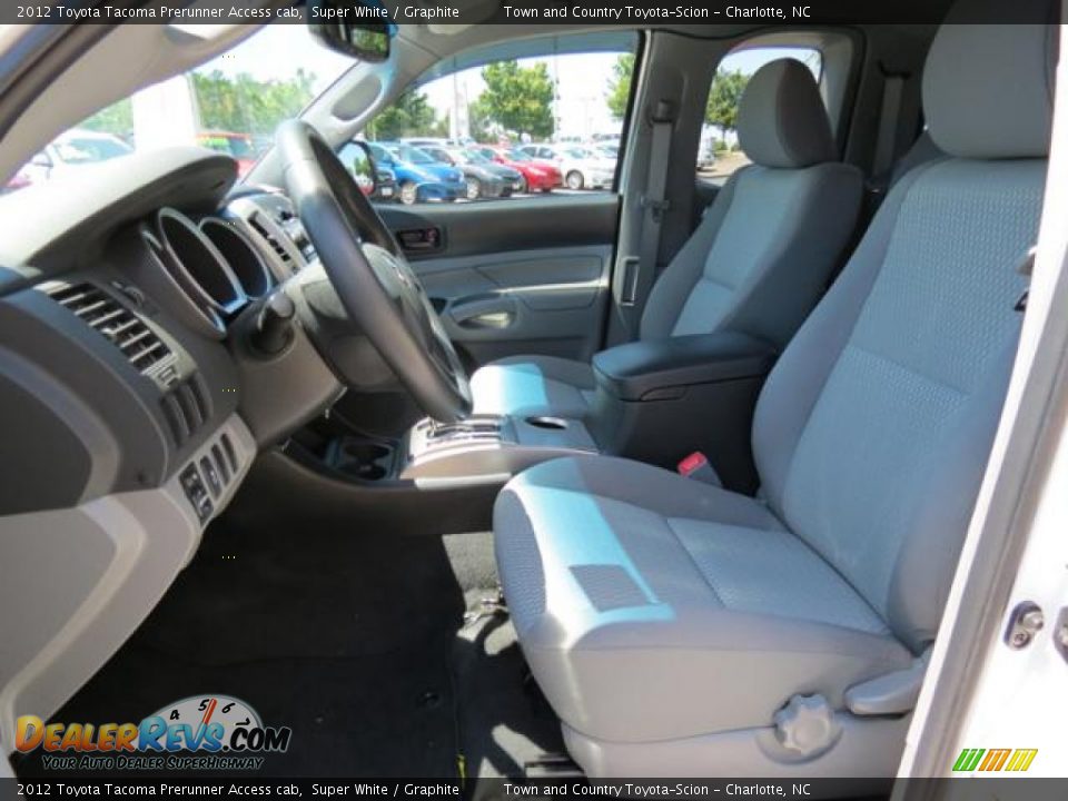 2012 Toyota Tacoma Prerunner Access cab Super White / Graphite Photo #9