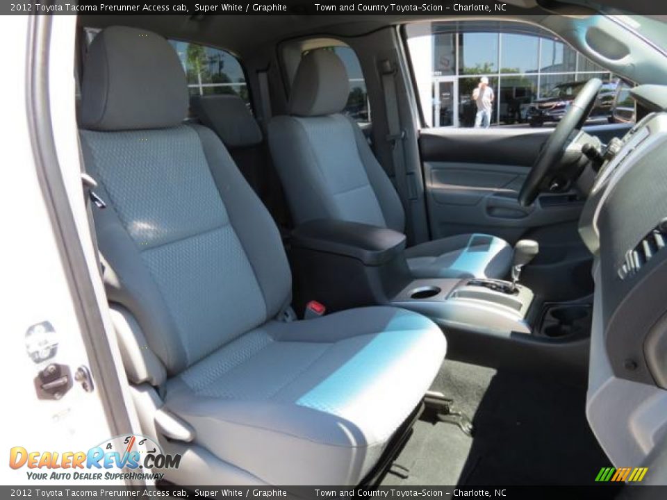 2012 Toyota Tacoma Prerunner Access cab Super White / Graphite Photo #23
