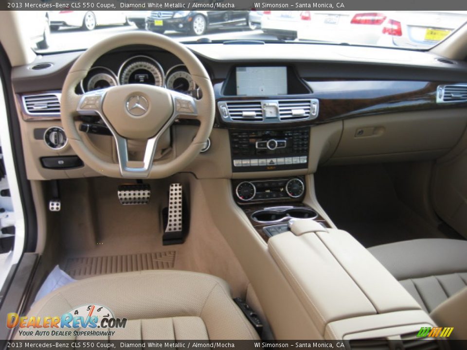 2013 Mercedes-Benz CLS 550 Coupe Diamond White Metallic / Almond/Mocha Photo #20