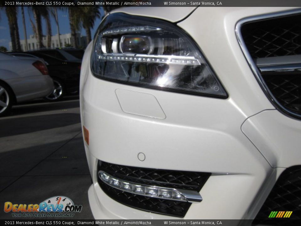 2013 Mercedes-Benz CLS 550 Coupe Diamond White Metallic / Almond/Mocha Photo #22