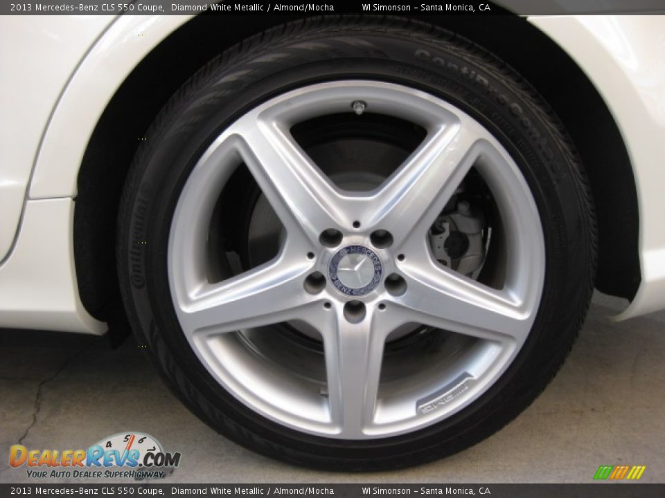 2013 Mercedes-Benz CLS 550 Coupe Diamond White Metallic / Almond/Mocha Photo #23