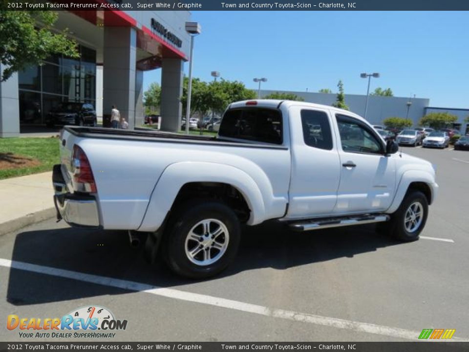2012 Toyota Tacoma Prerunner Access cab Super White / Graphite Photo #30