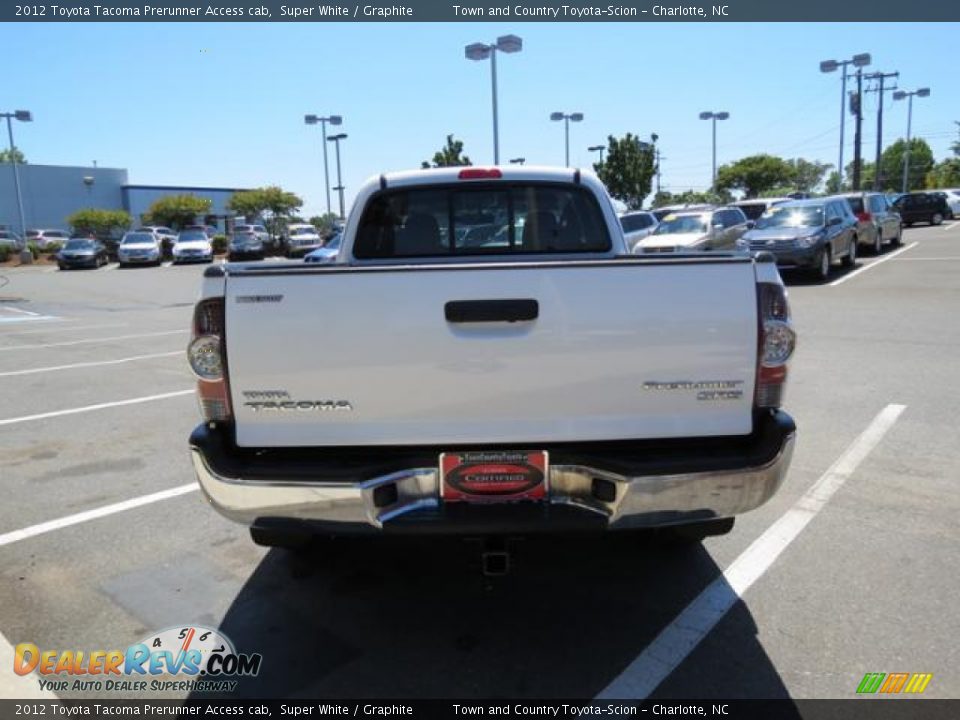 2012 Toyota Tacoma Prerunner Access cab Super White / Graphite Photo #31