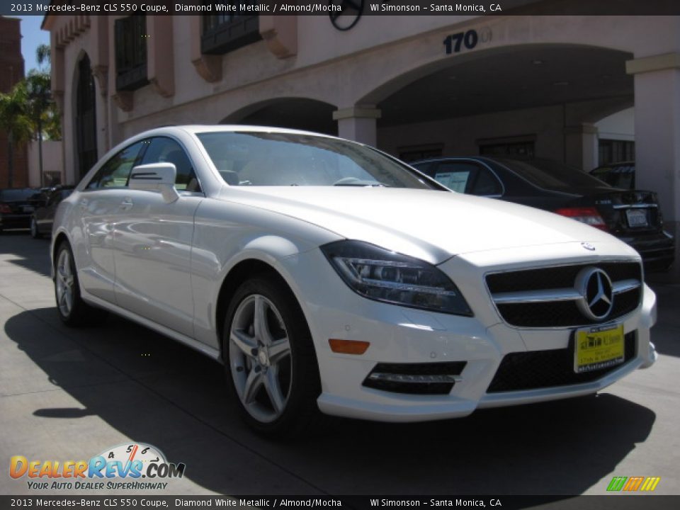 2013 Mercedes-Benz CLS 550 Coupe Diamond White Metallic / Almond/Mocha Photo #25