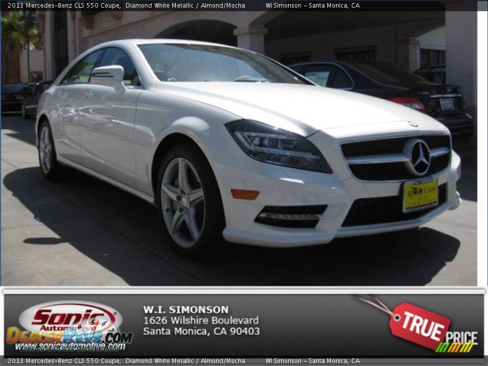2013 Mercedes-Benz CLS 550 Coupe Diamond White Metallic / Almond/Mocha Photo #26
