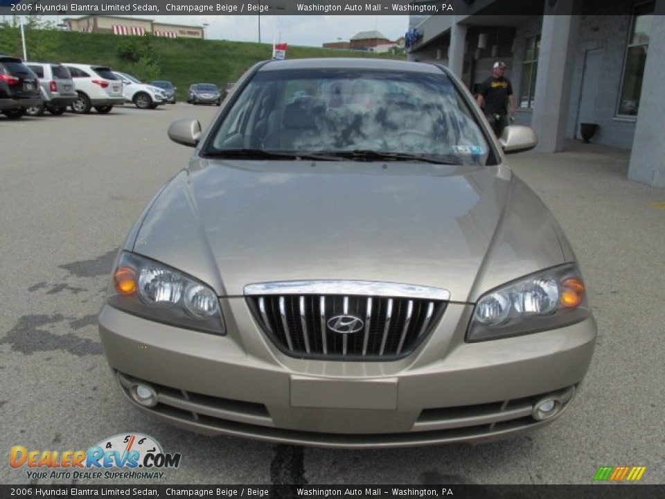 2006 Hyundai Elantra Limited Sedan Champagne Beige / Beige Photo #4