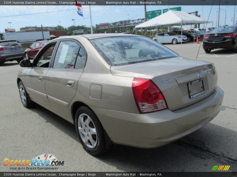 2006 Hyundai Elantra Limited Sedan Champagne Beige / Beige Photo #7