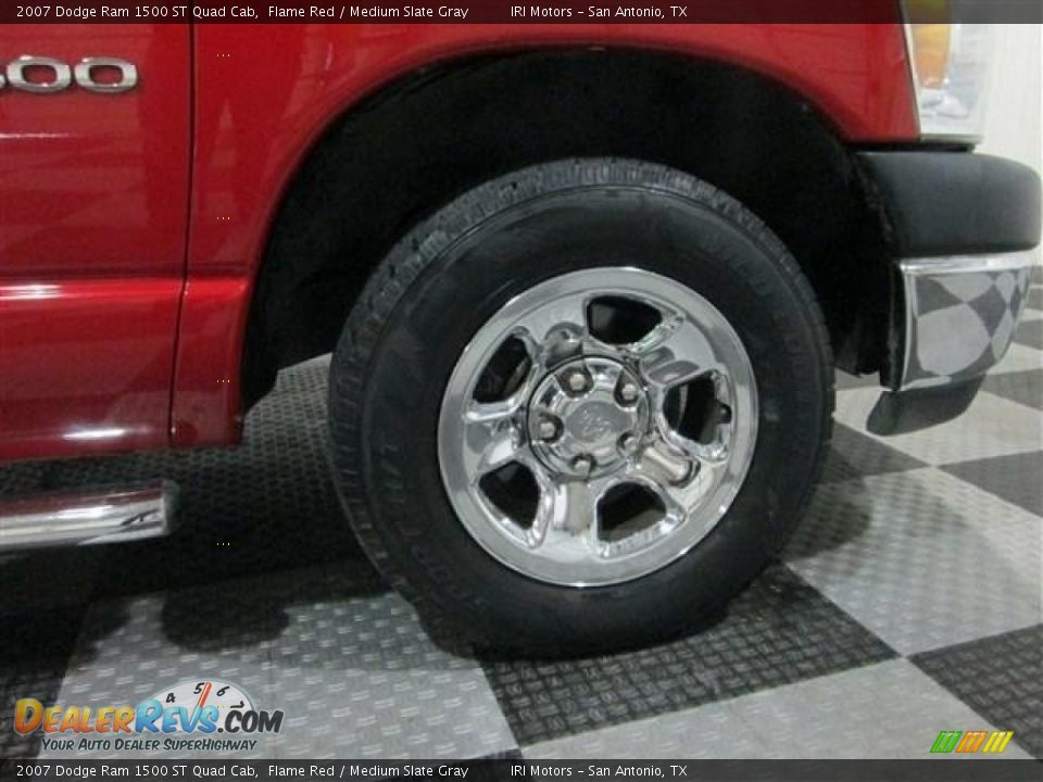 2007 Dodge Ram 1500 ST Quad Cab Flame Red / Medium Slate Gray Photo #8