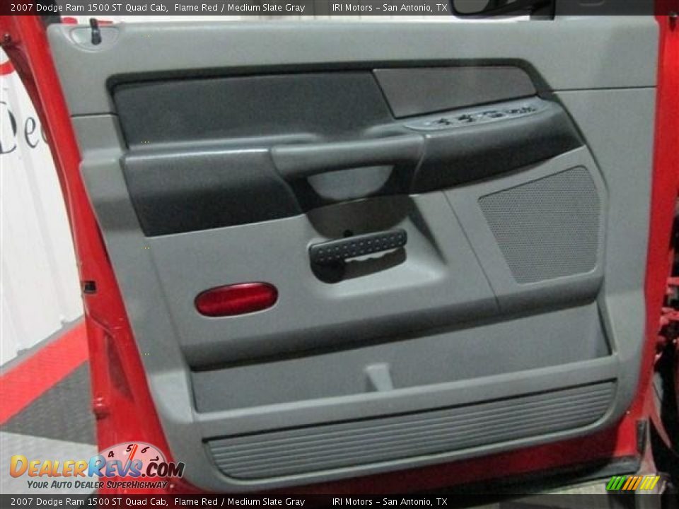 2007 Dodge Ram 1500 ST Quad Cab Flame Red / Medium Slate Gray Photo #9