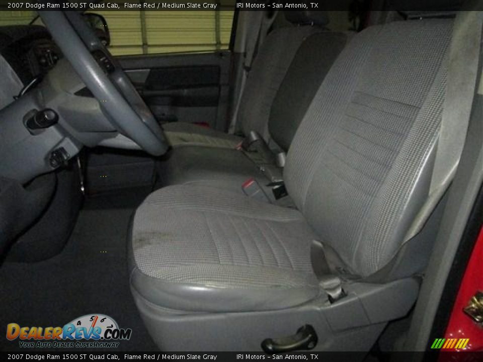 2007 Dodge Ram 1500 ST Quad Cab Flame Red / Medium Slate Gray Photo #11