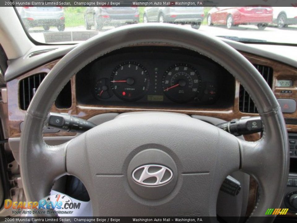 2006 Hyundai Elantra Limited Sedan Champagne Beige / Beige Photo #15