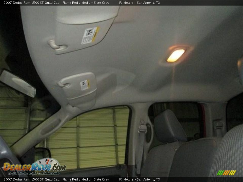 2007 Dodge Ram 1500 ST Quad Cab Flame Red / Medium Slate Gray Photo #15