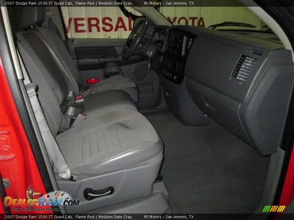 2007 Dodge Ram 1500 ST Quad Cab Flame Red / Medium Slate Gray Photo #16