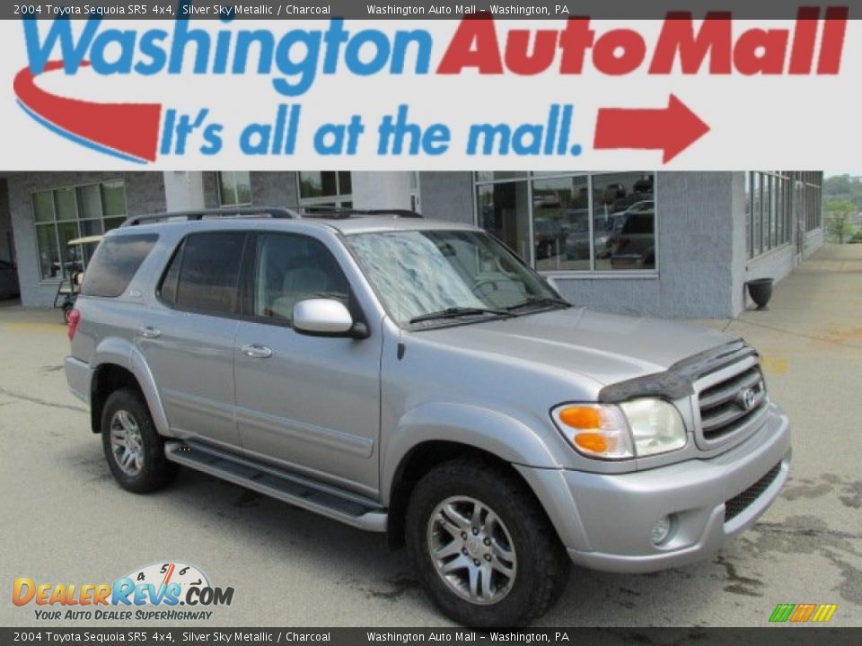 2004 Toyota Sequoia SR5 4x4 Silver Sky Metallic / Charcoal Photo #1