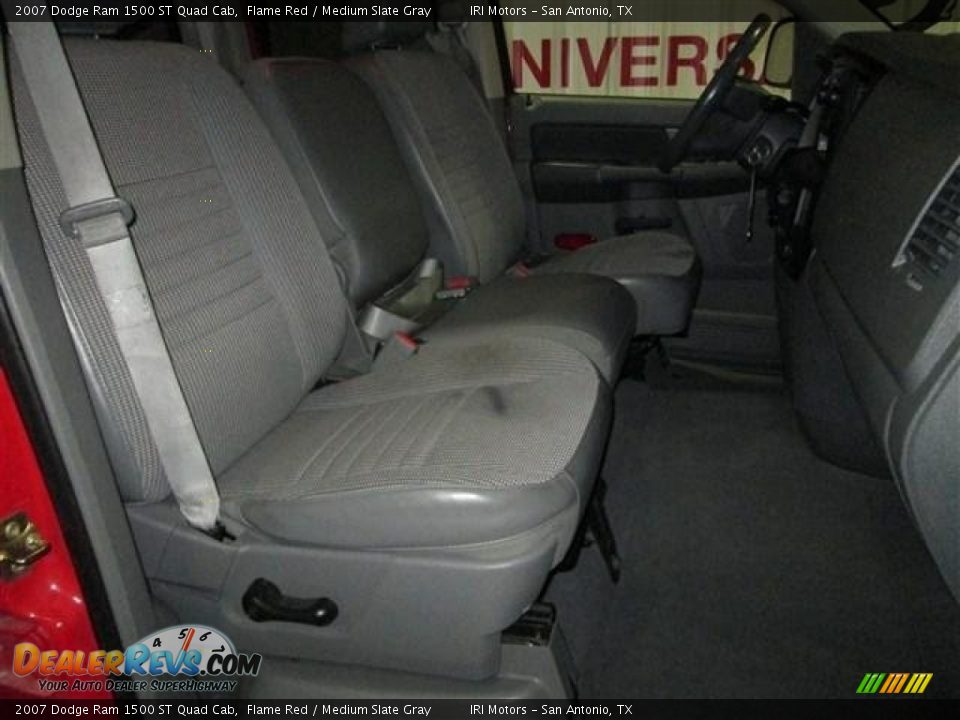 2007 Dodge Ram 1500 ST Quad Cab Flame Red / Medium Slate Gray Photo #17