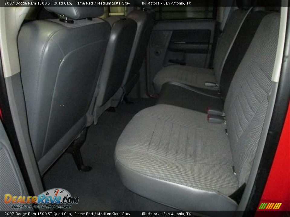 2007 Dodge Ram 1500 ST Quad Cab Flame Red / Medium Slate Gray Photo #19