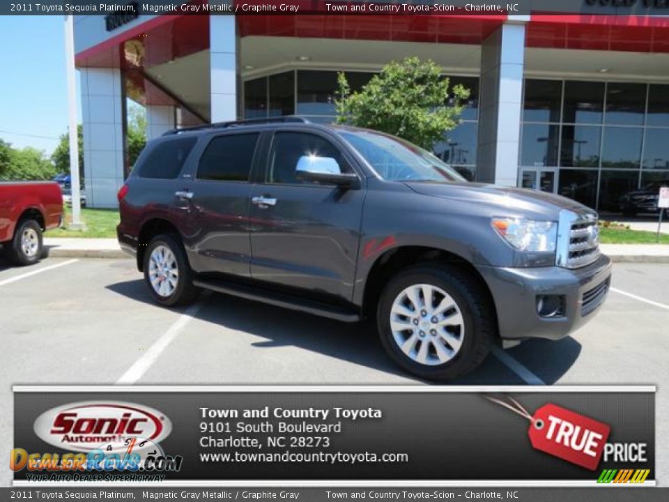 2011 Toyota Sequoia Platinum Magnetic Gray Metallic / Graphite Gray Photo #1