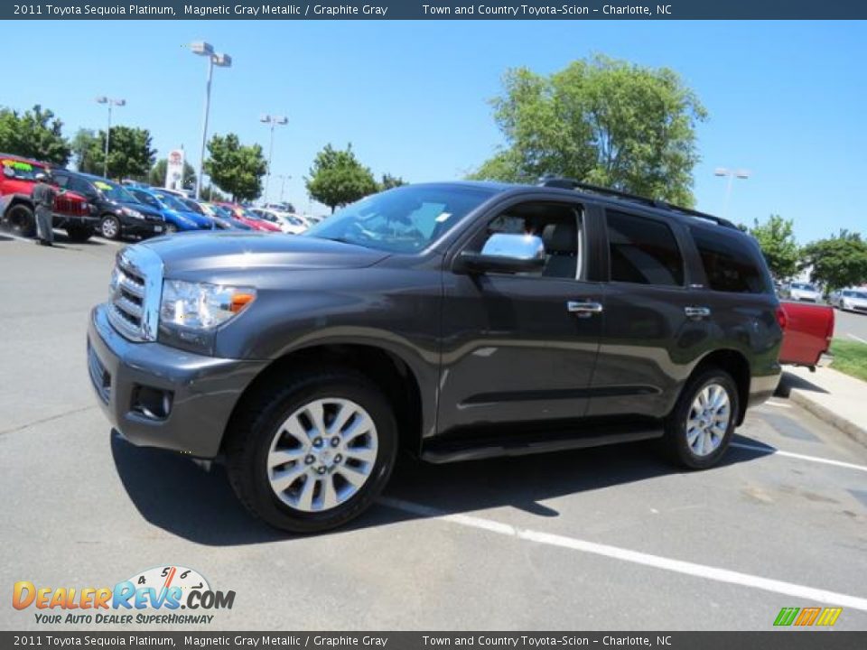 2011 Toyota Sequoia Platinum Magnetic Gray Metallic / Graphite Gray Photo #3