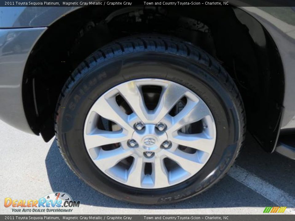 2011 Toyota Sequoia Platinum Magnetic Gray Metallic / Graphite Gray Photo #4