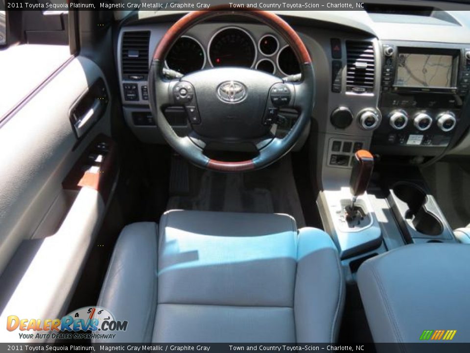 2011 Toyota Sequoia Platinum Magnetic Gray Metallic / Graphite Gray Photo #6