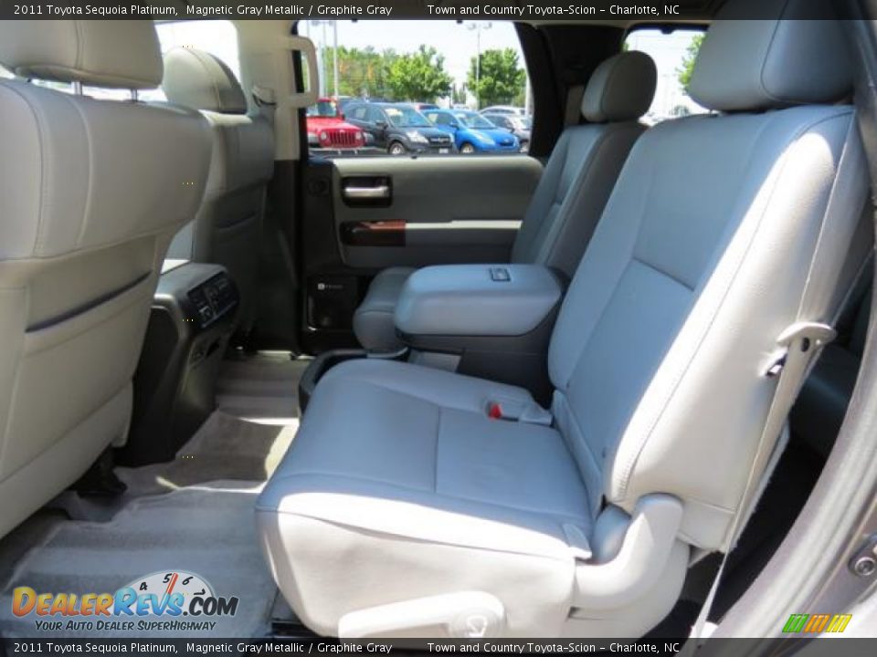 2011 Toyota Sequoia Platinum Magnetic Gray Metallic / Graphite Gray Photo #7