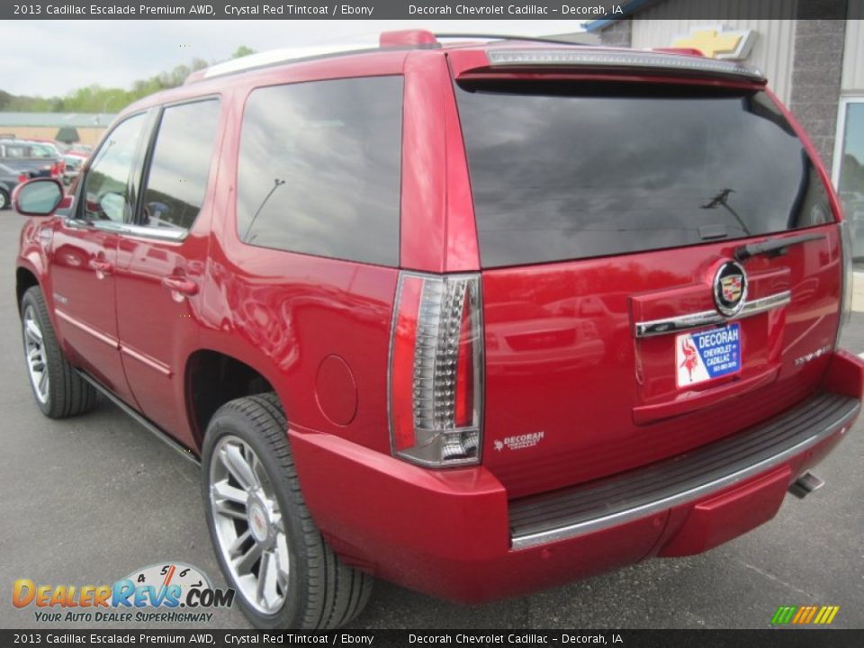 2013 Cadillac Escalade Premium AWD Crystal Red Tintcoat / Ebony Photo #7