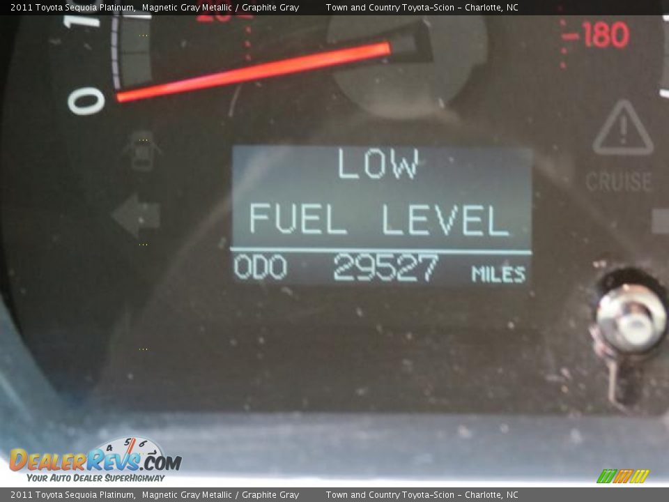 2011 Toyota Sequoia Platinum Magnetic Gray Metallic / Graphite Gray Photo #23