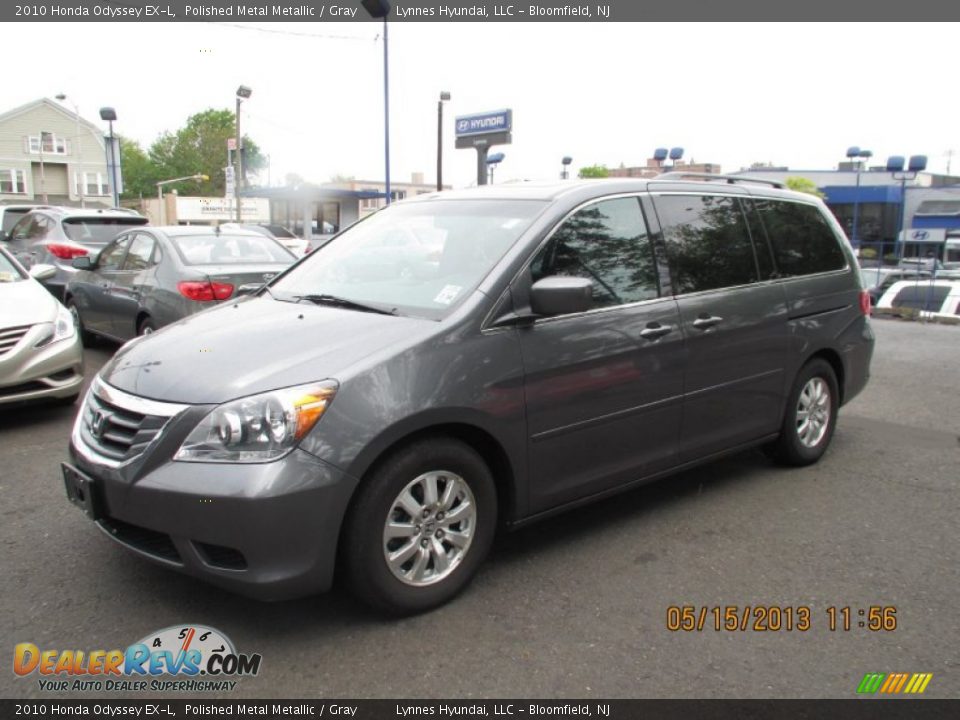 2010 Honda Odyssey EX-L Polished Metal Metallic / Gray Photo #3
