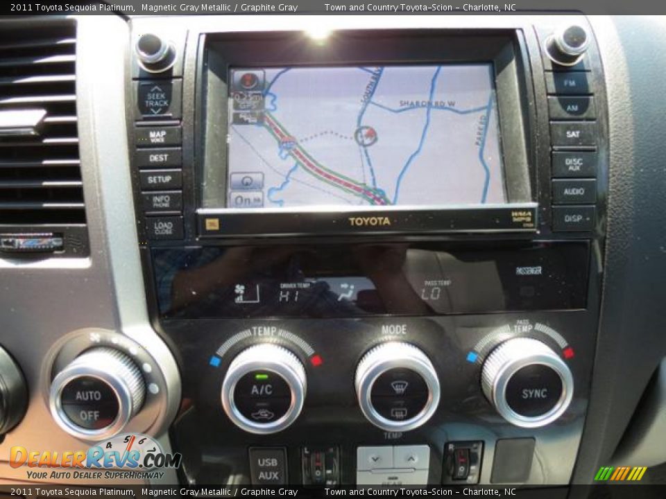 2011 Toyota Sequoia Platinum Magnetic Gray Metallic / Graphite Gray Photo #25